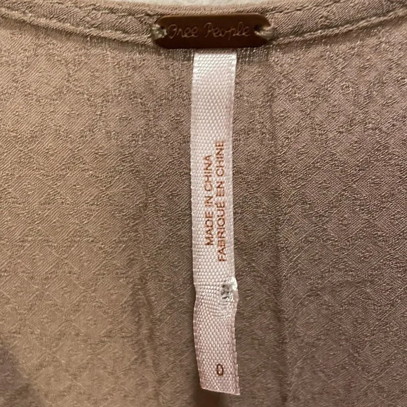 FREE People Woman’s Beige Dress With Lace Details - Picture 8 of 12